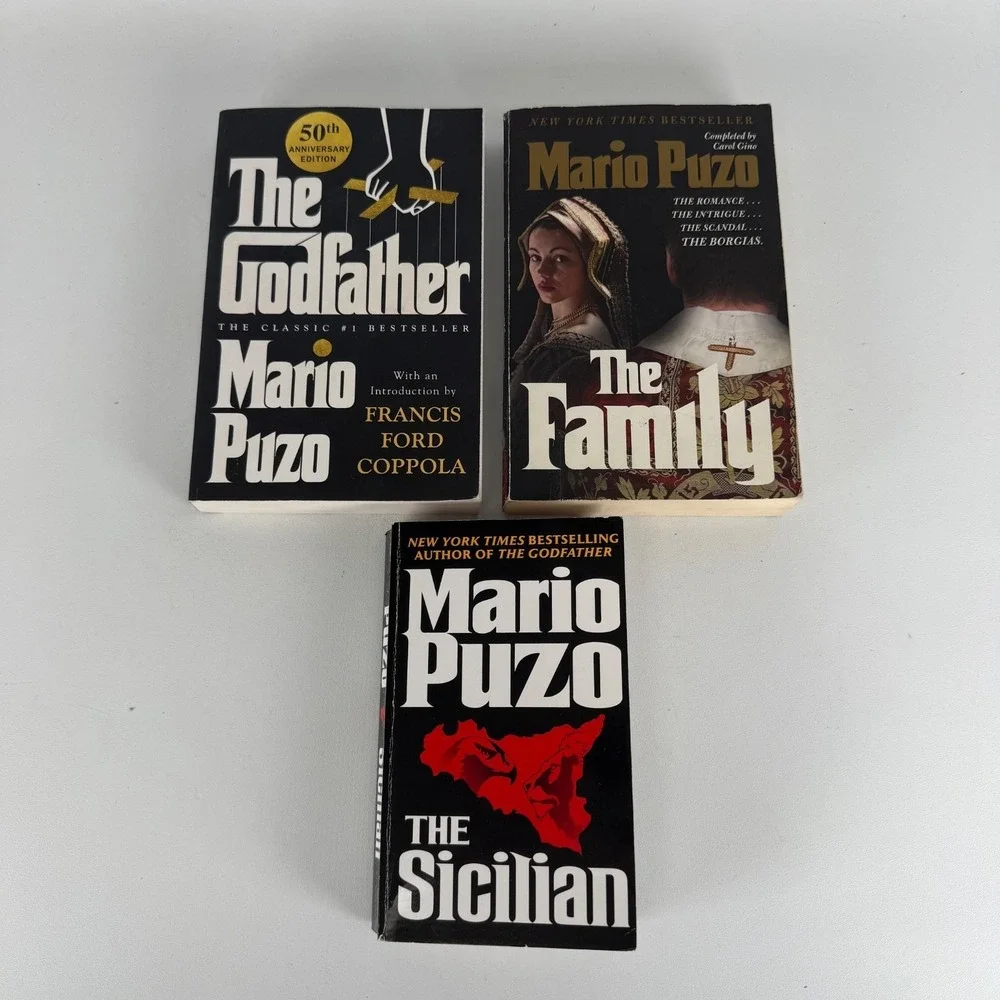 Mario Puzo Lot of 3 Paperback The Familly TheSicilian The‎ Godfather